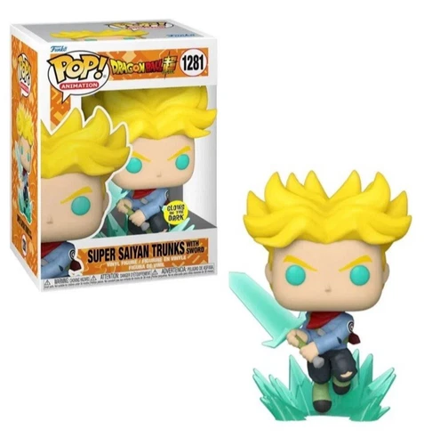Funko Pop Dragon Ball Super, Super Saiyan Trunks with Sword #1281 Vinyl Figure S