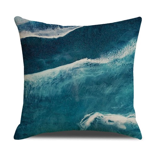 Nautical Ocean Starfish Shell Pillow Case Crab Sea Turtle Seahorse Cushion Cover - Picture 39 of 134