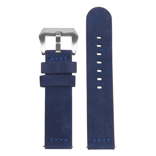 StrapsCo Suede Heavy Duty Thick Leather Watch Band - Quick Release Strap - Picture 16 of 20