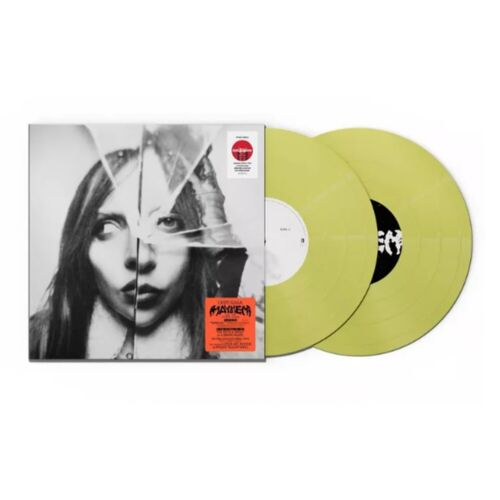 Lady Gaga Mayhem Opaque Yellow Vinyl LP Target Exclusive in hand - Picture 3 of 4