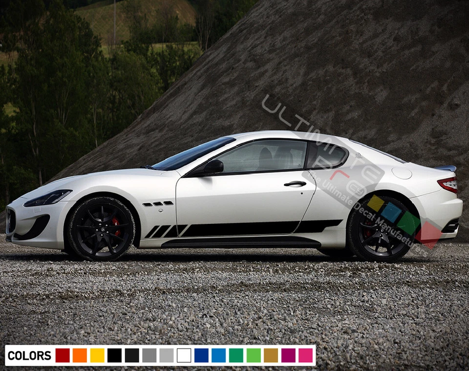 Kit de carrocería a rayas calcomanía gráfica para ventana Maserati Granturismo Wing Hood Foto 2 de 4