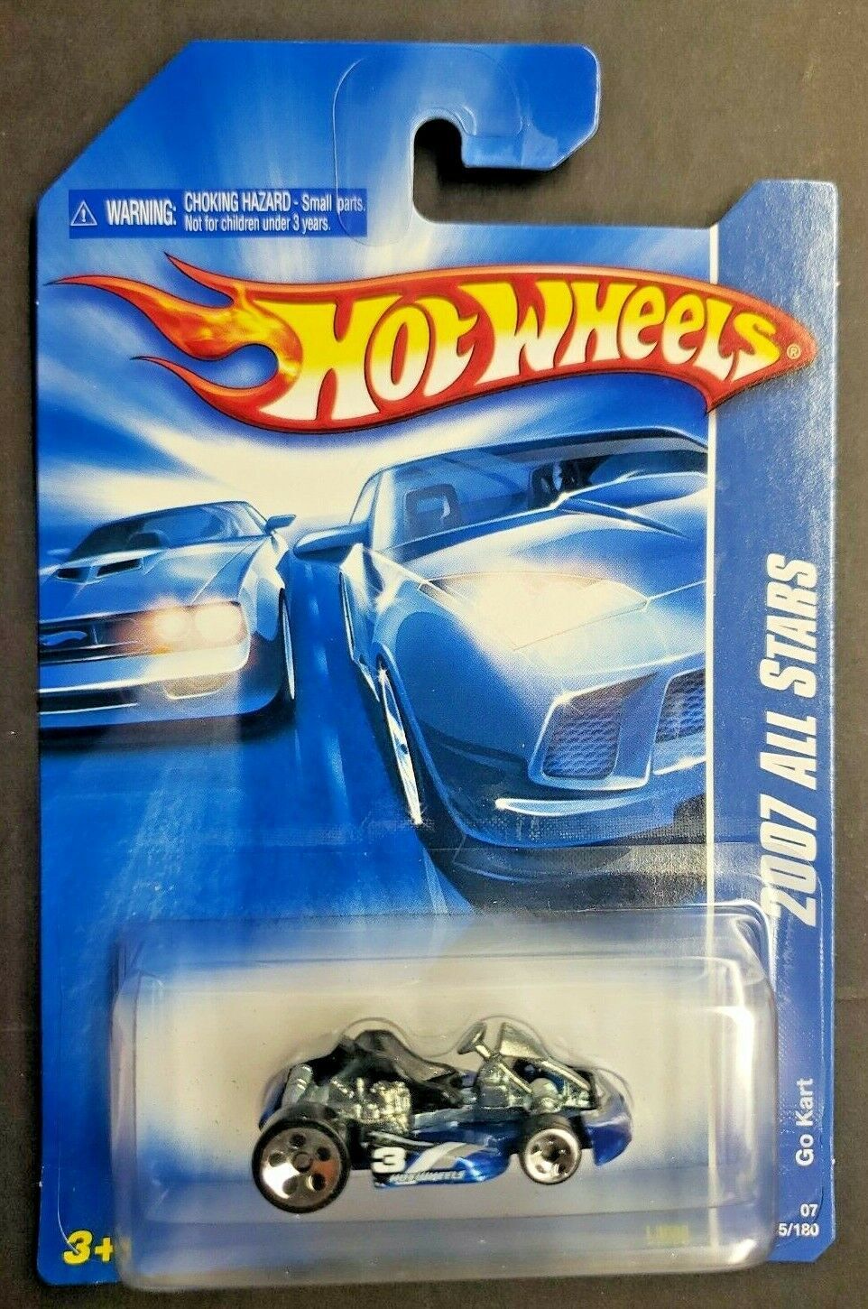 2007 Hot Wheels #135 Go Kart  All Starts Hot Wheels 3 Blue HW12