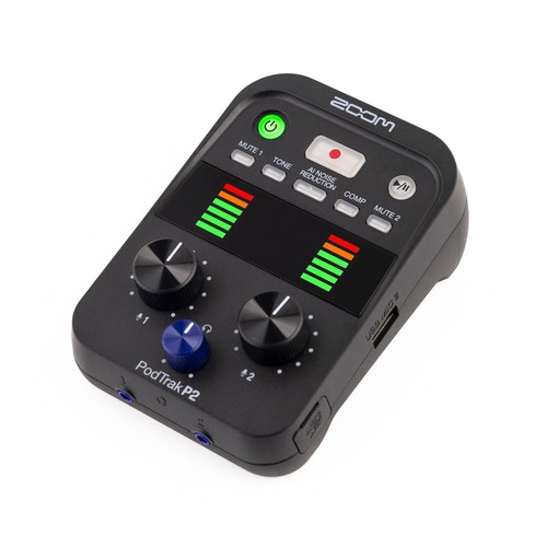 Zoom PodTrak P2 USB Mic Recorder for Podcasters - Picture 3 of 10
