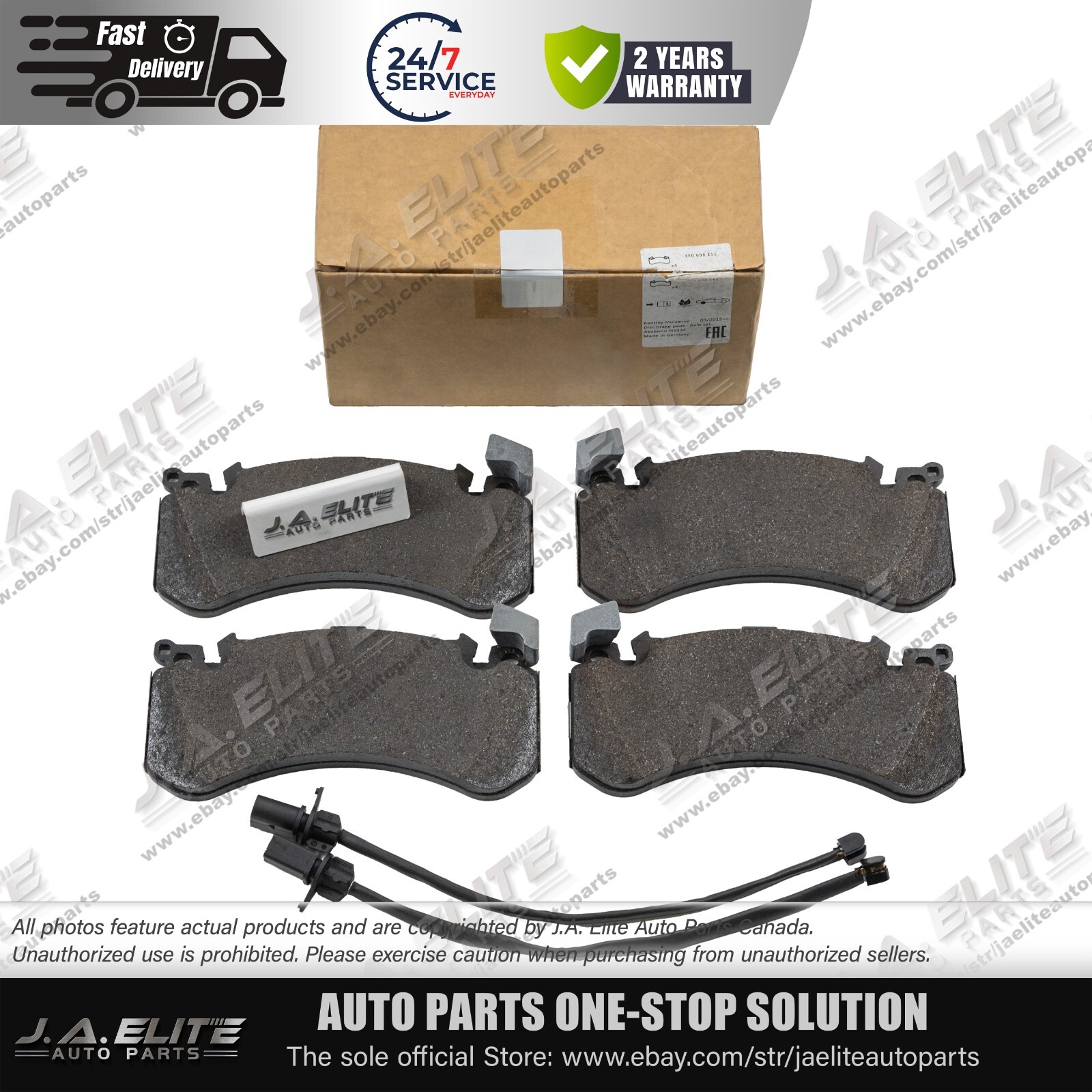 Bentley Mulsanne Front Brake pads 2 pcs