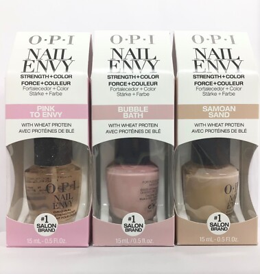 Nail Envy - opi Strength + Color with Wheat Protein & Calcium - Pick Your Color