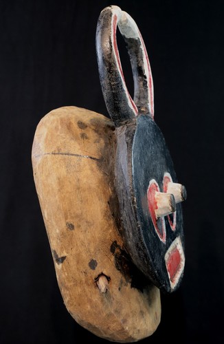 Art Africain Tribal Masque de Danse en Bois Baoulé Baule Goli Masculin - 41 cms - Photo 3 sur 17