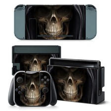 Nintendo Switch Skin Design Foils Sticker Protective Set - Grim Reaper Motif