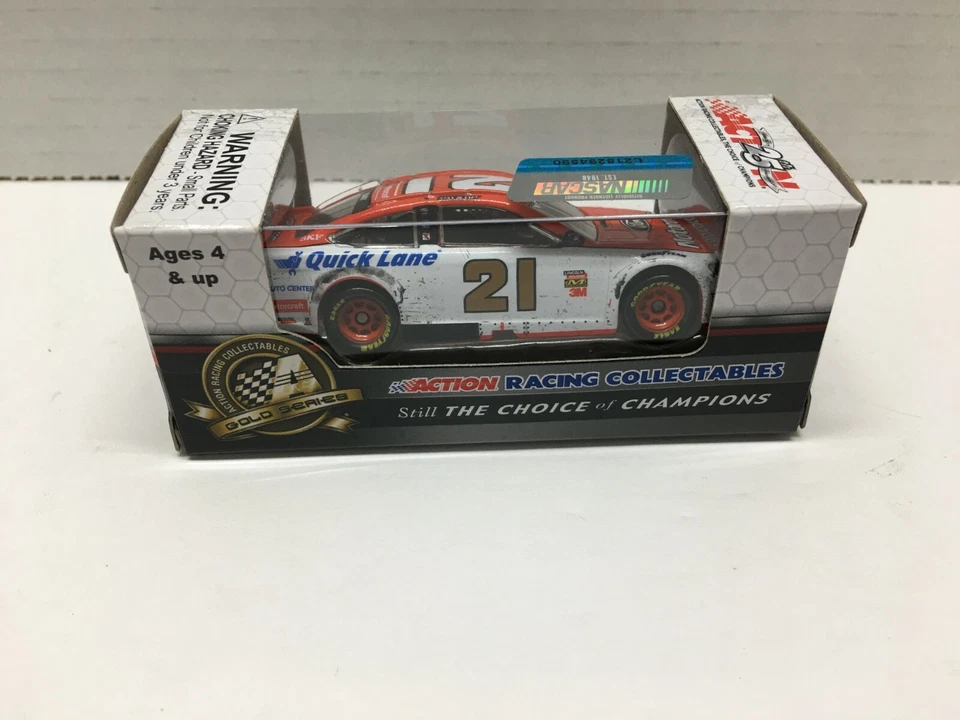 RYAN BLANEY NASCAR DIECAST 2017 FUSION #21 MOTORCRAFT POCONO WIN 1/64 ACTION - Imagem 3 de 4