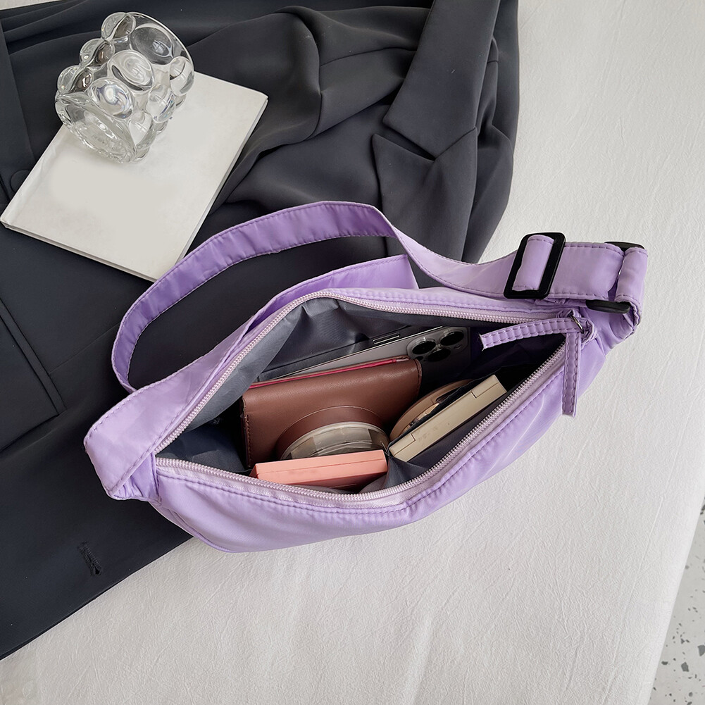 Women Shoulder Bags Crescent Nylon Crossbody Bags Girls Purse Handbags (Purple) eBay