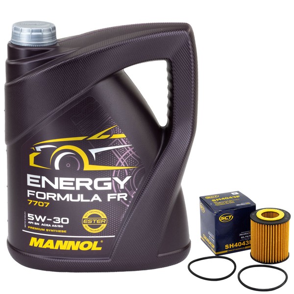 MotoröL Set 5W30 5 Liter + ÖLfilter SH 4043 P FüR Mazda 3 6 Stufenheck-image