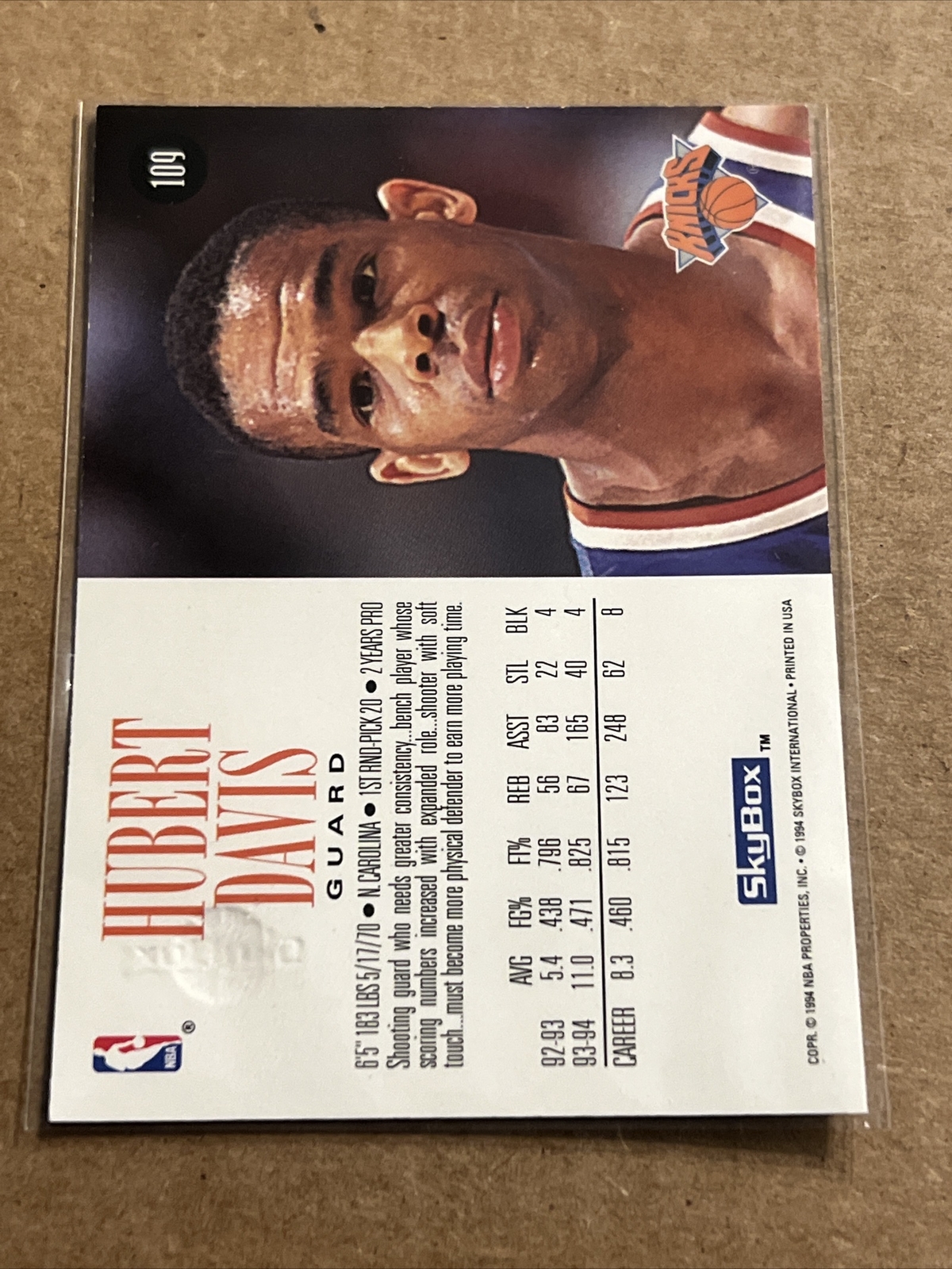 1994 95 Skybox 109 Hubert Davis For Sale Online EBay 1994-95-skybox-109-hubert-davis-for-sale-online-ebay