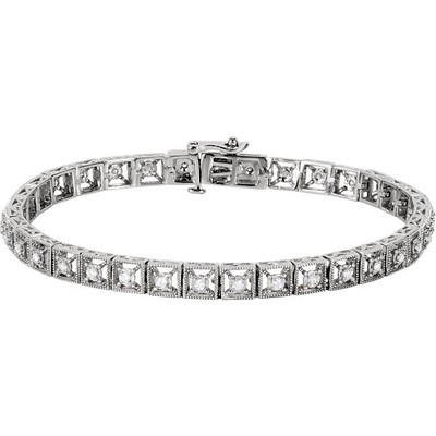Теннисный браслет first class diamonds