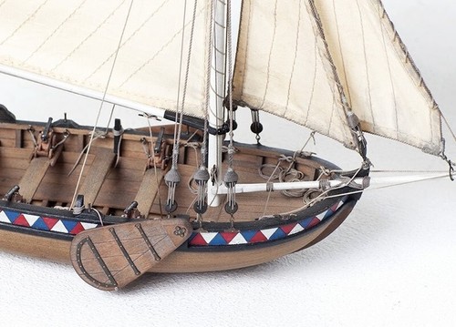 DIY Wooden Kit ship LSM0601 Wooden kit Wooden kit The boat of Peter I Scale 1:24 - Picture 5 of 24