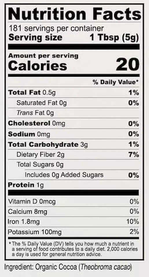 Anthony'S Organic Cocoa Powder, 2 Lb, Gluten Free, Non GMO