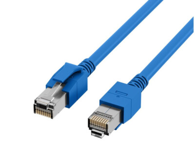 8 x Patchkabel Cat. 6a DC LED - 1,5m blau RJ45 EFB - Elektronik - neu