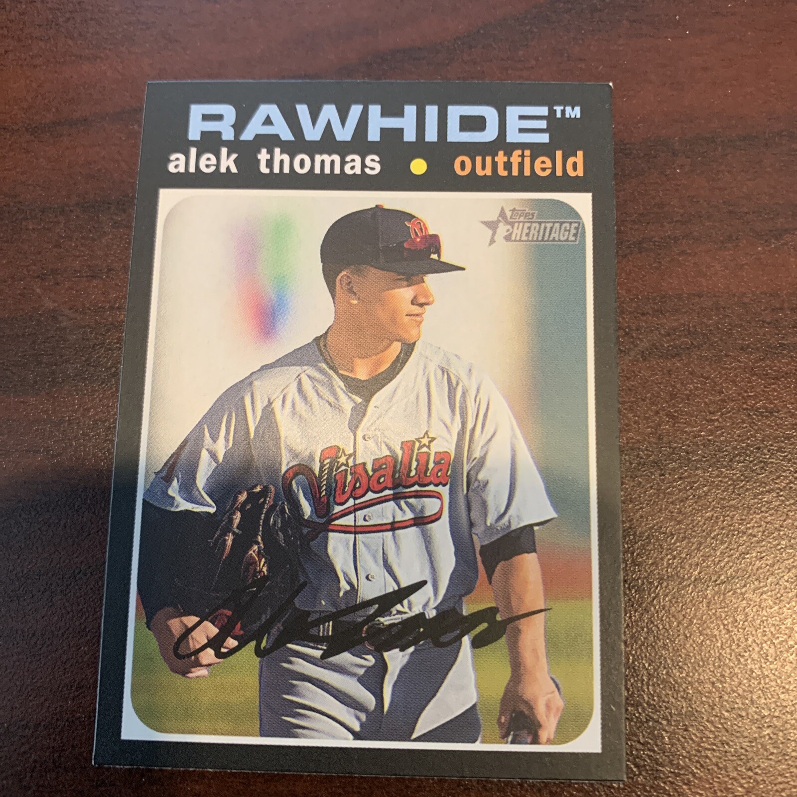 2020 Topps Heritage Minor League 27 Alek Thomas Baseball Card Visalia Rawhide eBay