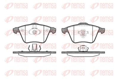 REMSA 0964.20 Brake Pad Set, Disc Brake for Ford, Mazda, Opel, Saab, Vauxhall, Volvo