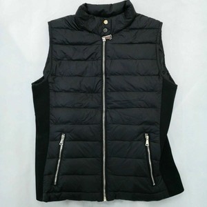 navy blue sleeveless jacket