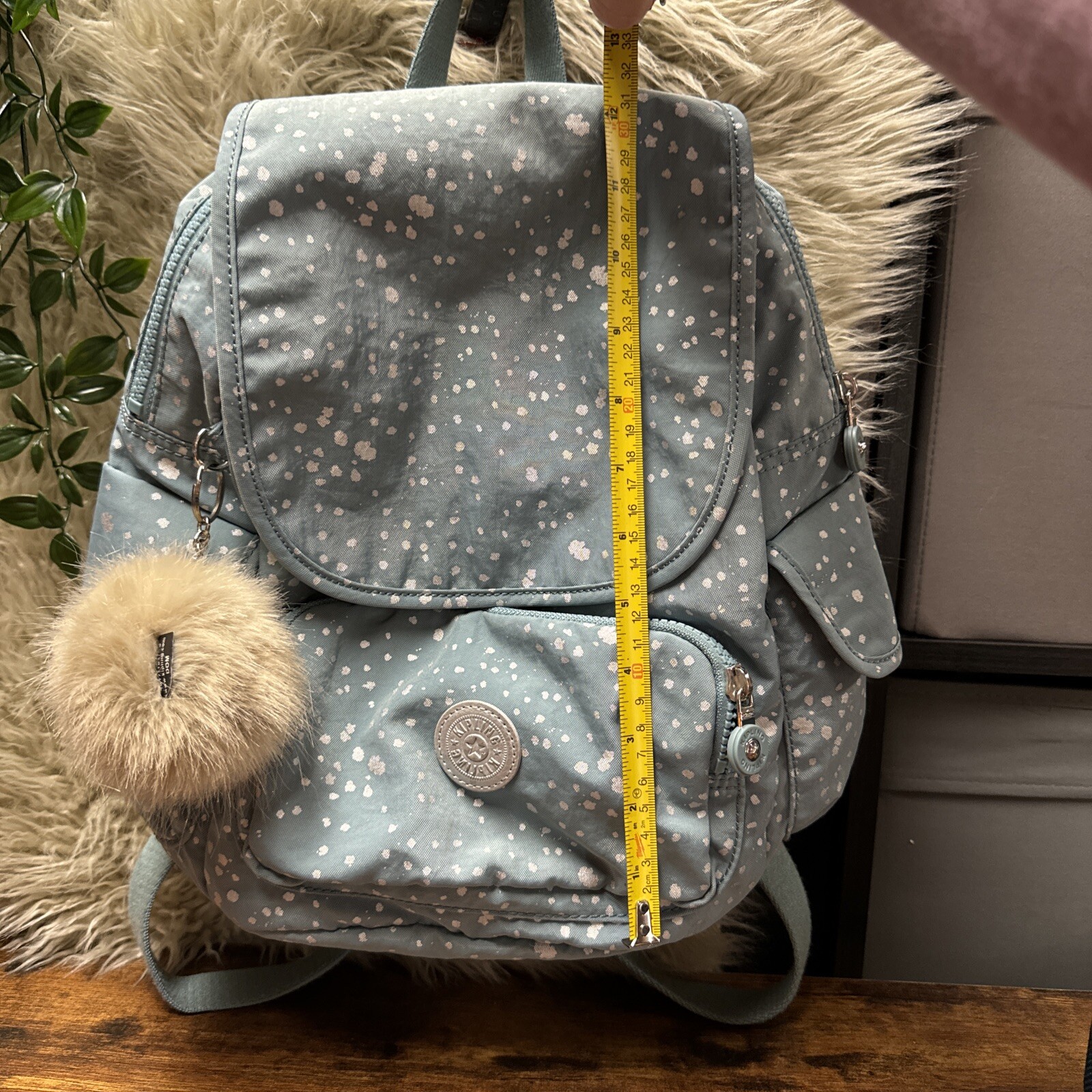 KIPLING City Pack Small  Backpack Blue Metallic S… - image 9