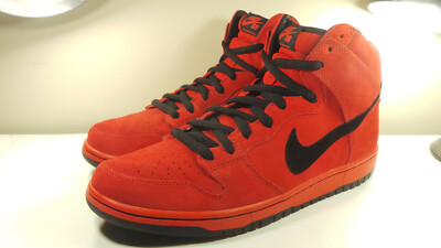 DS NIKE 2011 DUNK HI SB 305050 600 RED SUEDE 11.5 SAFARI AIR MAX FORCE 1 180