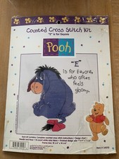 Disney Counted Cross Stitch kit "E is for Eyore" 34010, fits 8"x10" frame NEW