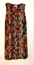 Nine West Sleeveless Abstract Print A-Line Dress / SZ. L/XL