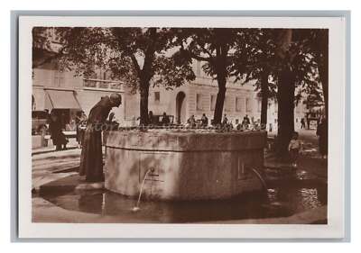 Mailand Milano Italien 1939 - Fontana Francesco Brunnen Streetlife - Altes Foto