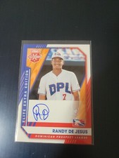 2021 Randy De Jesus Panini Elite Extra Edition Rookie Auto - Los Angeles Angels