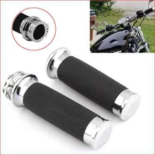 1" Inch Motorcycle Handle Bar Hand Grips For Harley Honda Yamaha Kawasaki Suzuki