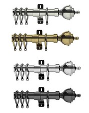 Swish MINSTER Curtain 28mm  Complete pole sets,Elements includes rings, adjus...