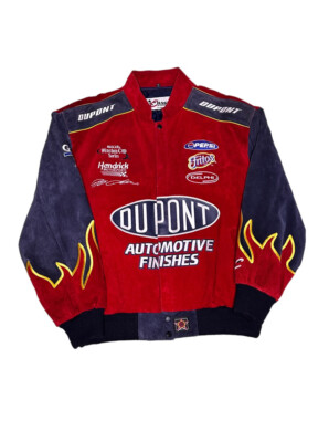 Vtg Jeff Gordon Chase Authentics DUPONT NASCAR Racing Jacket Sz