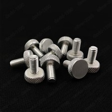 Aluminum Alloy 6063 Knurled Thumb Screws Round Large Flat Head M3/M4/M5/M6
