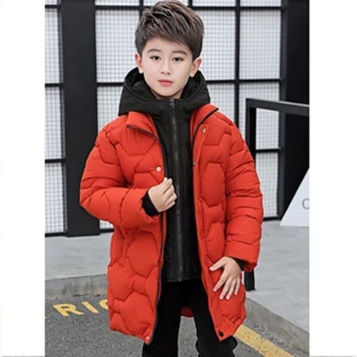 Jacket Autumn Winter Thicken Warm Kids Jackets Fashion Zipper Hooded Boys Coat - Picture 25 of 30