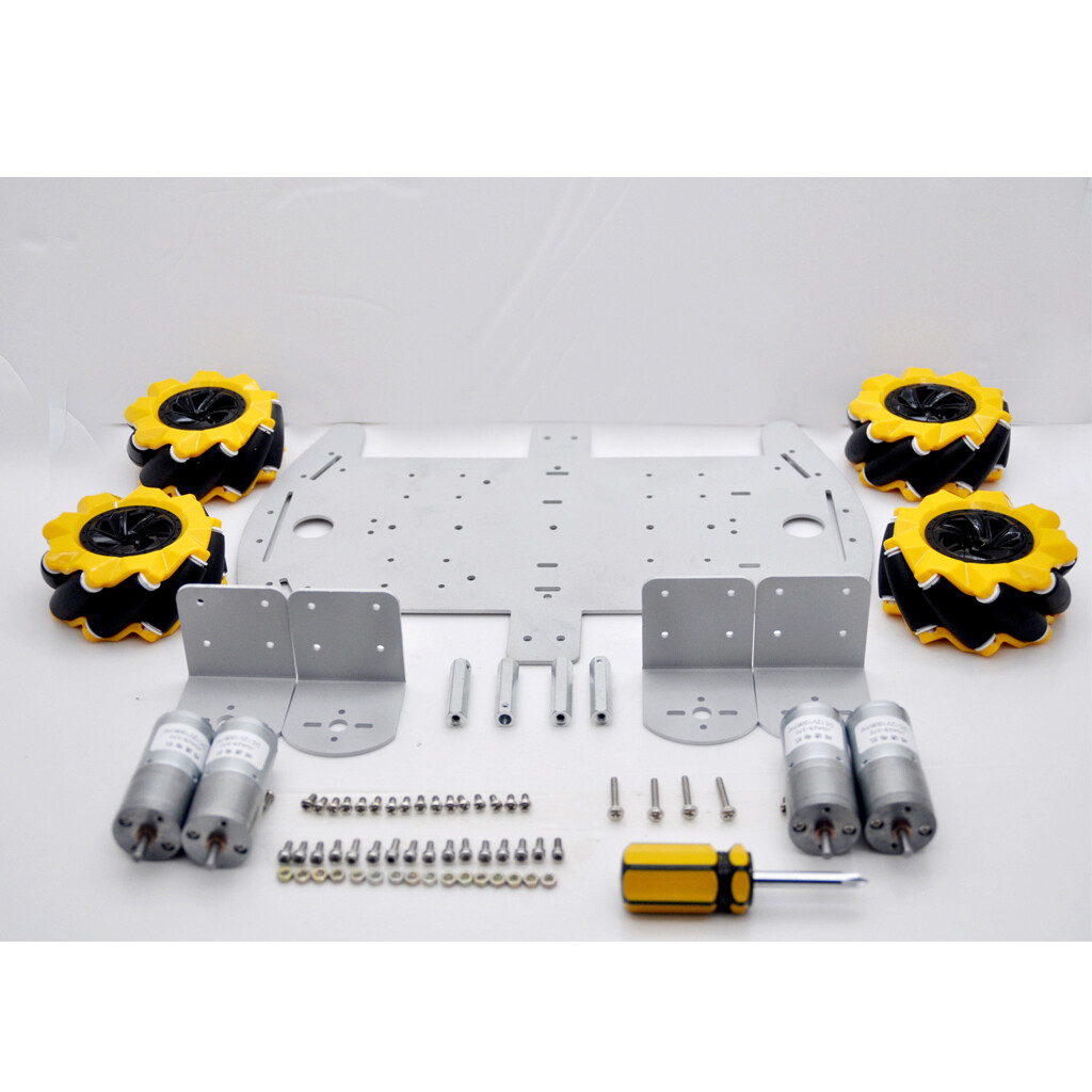 Mecanum Wheels 5/10/15 Kg Load 60/80/96 Mm Mecanum Wheel With 4/6 Mm TT Hubs For Raspberry Pi DIY STEM Learning Robot Kit Robot Handling With Large Load (Colour