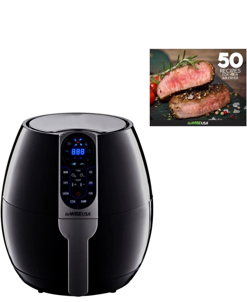 GoWISE USA GW22638 qt Air Fryer Black