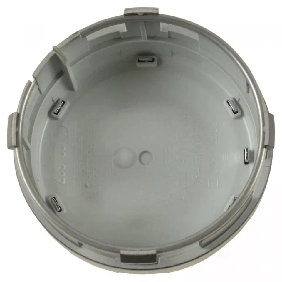 00040009009283 Tapa central de rueda cromada elevada y negra para Mercedes Benz Foto 2 de 4