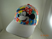 Disney Minnie Mouse Smiling Rainbow Flower Baseball Hat youth 6-14 yrs NEW NWT