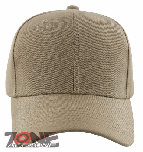 PLAIN SOLID ADJUSTABLE BASEBALL CAP HAT 