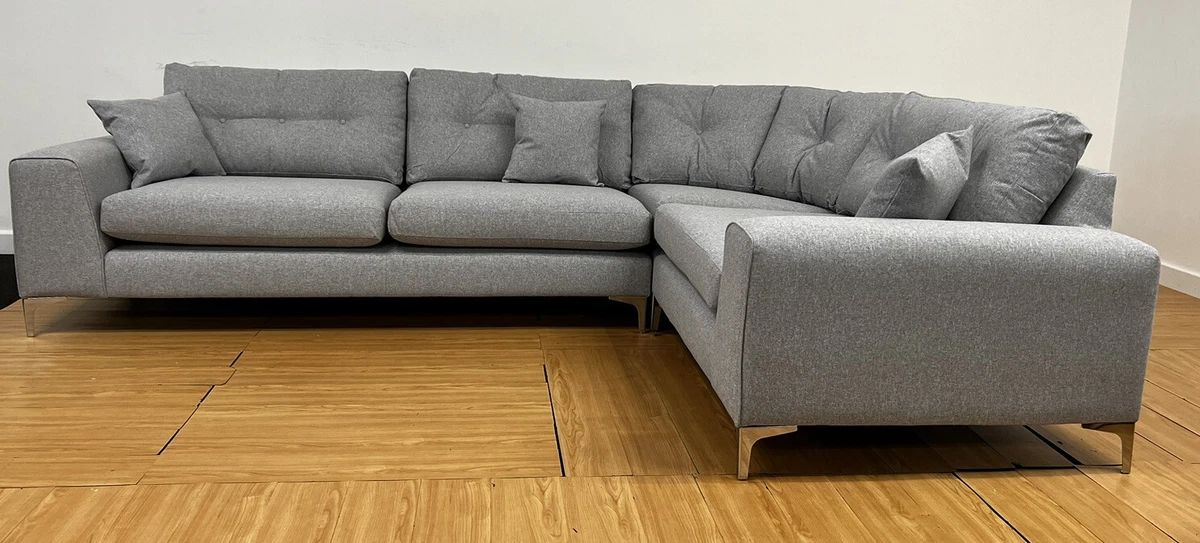 Sofology Demure 4 Seater 3 Piece Corner Sofa Carina Dove RRP 2199
