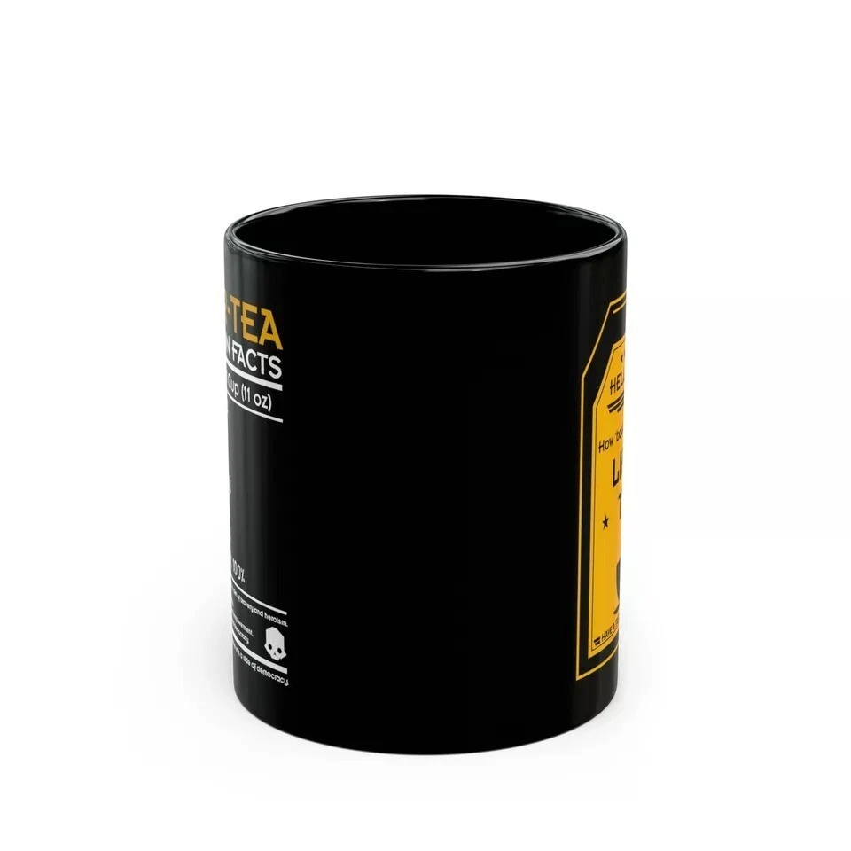 Helldivers 2 Black Mug - Nice Cup of Liber-Tea Gift for Him or Her