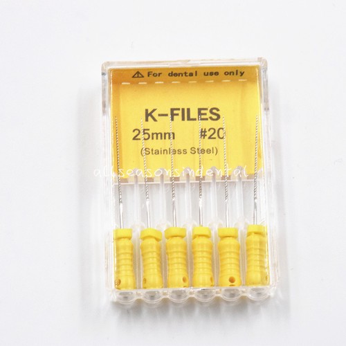 Dental Stainless Steel Endodontic Root Canal H/K/R Files 21/25/31mm Hand Use - Picture 31 of 49