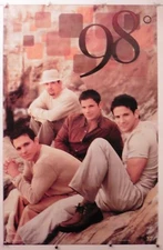 98 DEGREES rocks vintage poster 22.25" X 34.50" NOS (b220)