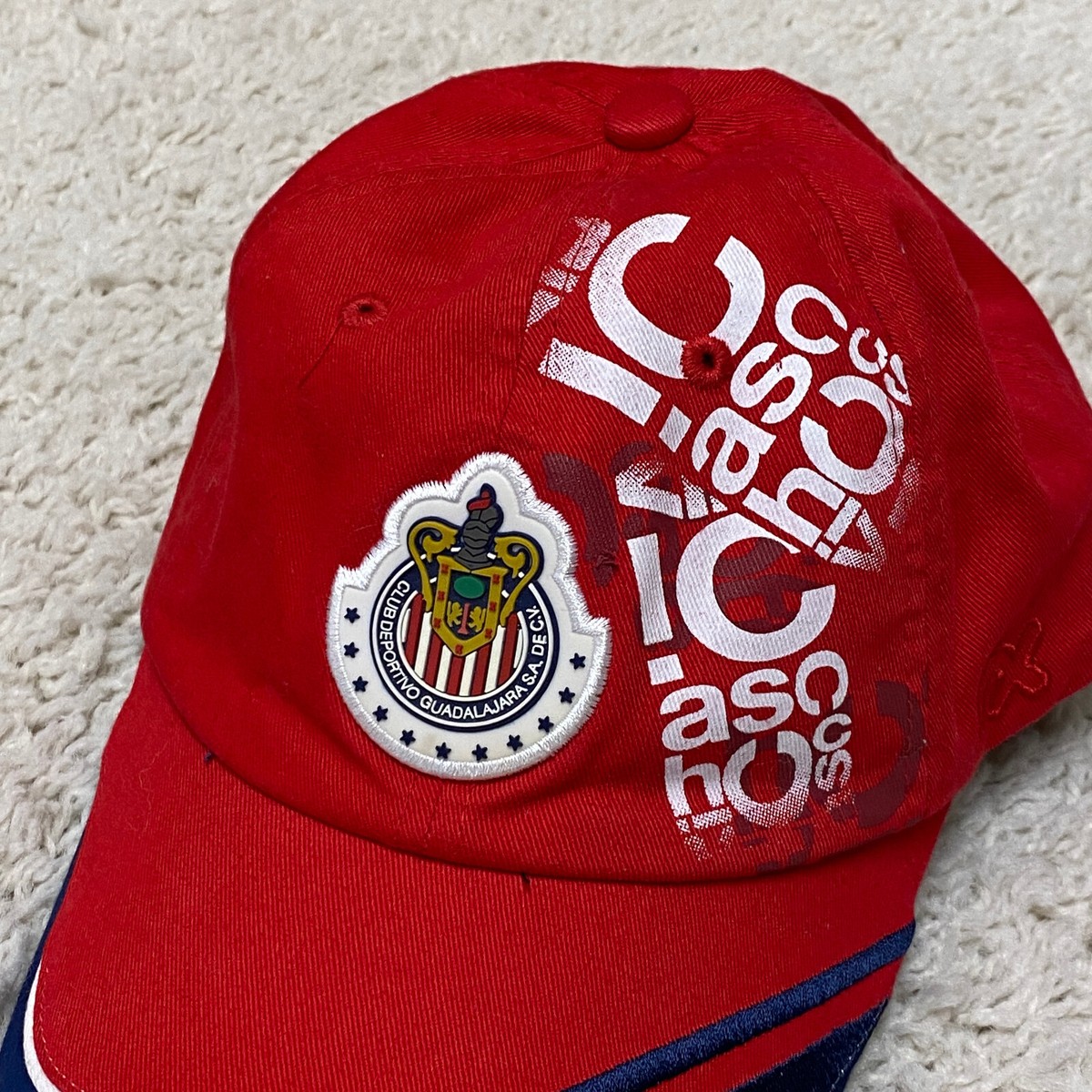 Club Deportivo Guadalajara キャップchivas Deportivo Guadalajara Hat Small Strapback Red White Chivas Soccer
