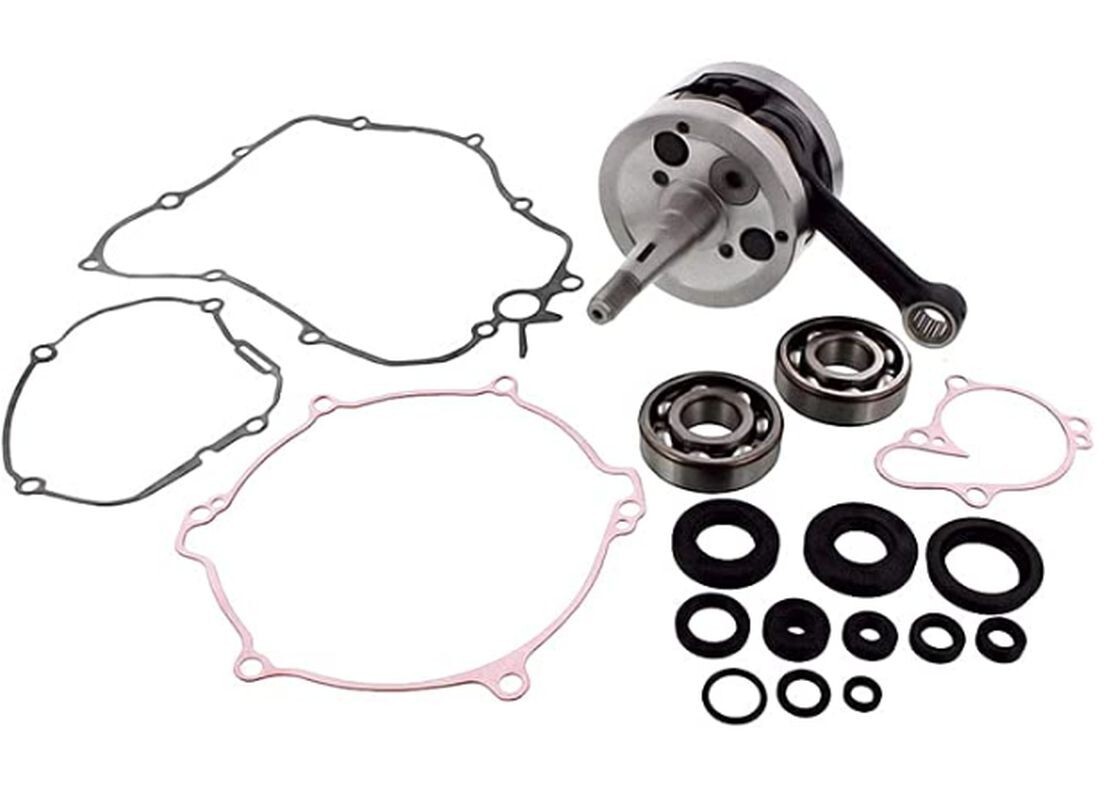 Vilebrequin Kawasaki KX 85 avec roulements renforcés pour haute performance moteur