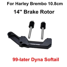 108mm Brake Caliper Extension Bracket for Harley Road King Electra Street Glide 