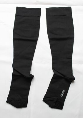 Ames Walker Women's Closed Toe Knee-High Compression Socks ZG3 Black Size XL NWT