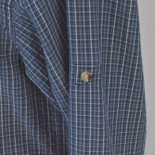 The North Face Mens Shirt S Blue Plaid Long Sleeve Modal Polyester Blend - Picture 5 of 10