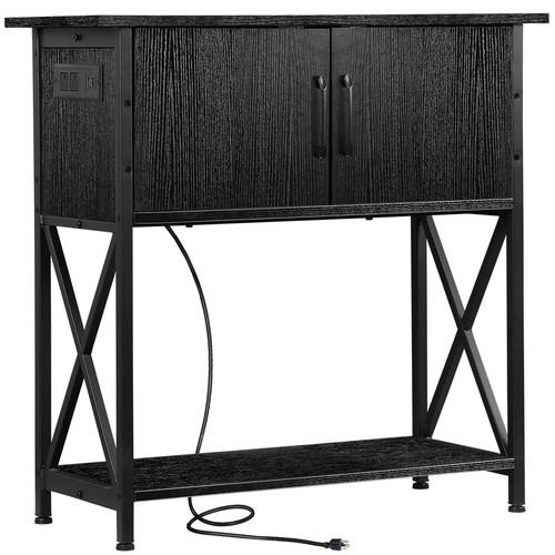 Metal Frame Aquarium Stand Reptile Turtle Fish Tank Stand with Cabinet Storage - Picture 17 of 20