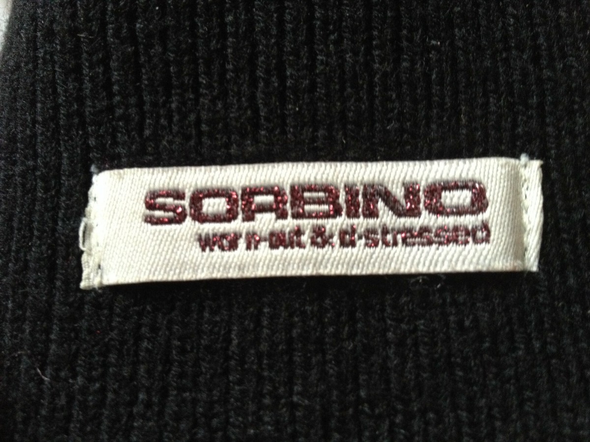 SORBINO VISOR BLACK BEANIE CAP HAT WOOL COMBO ONE SIZE