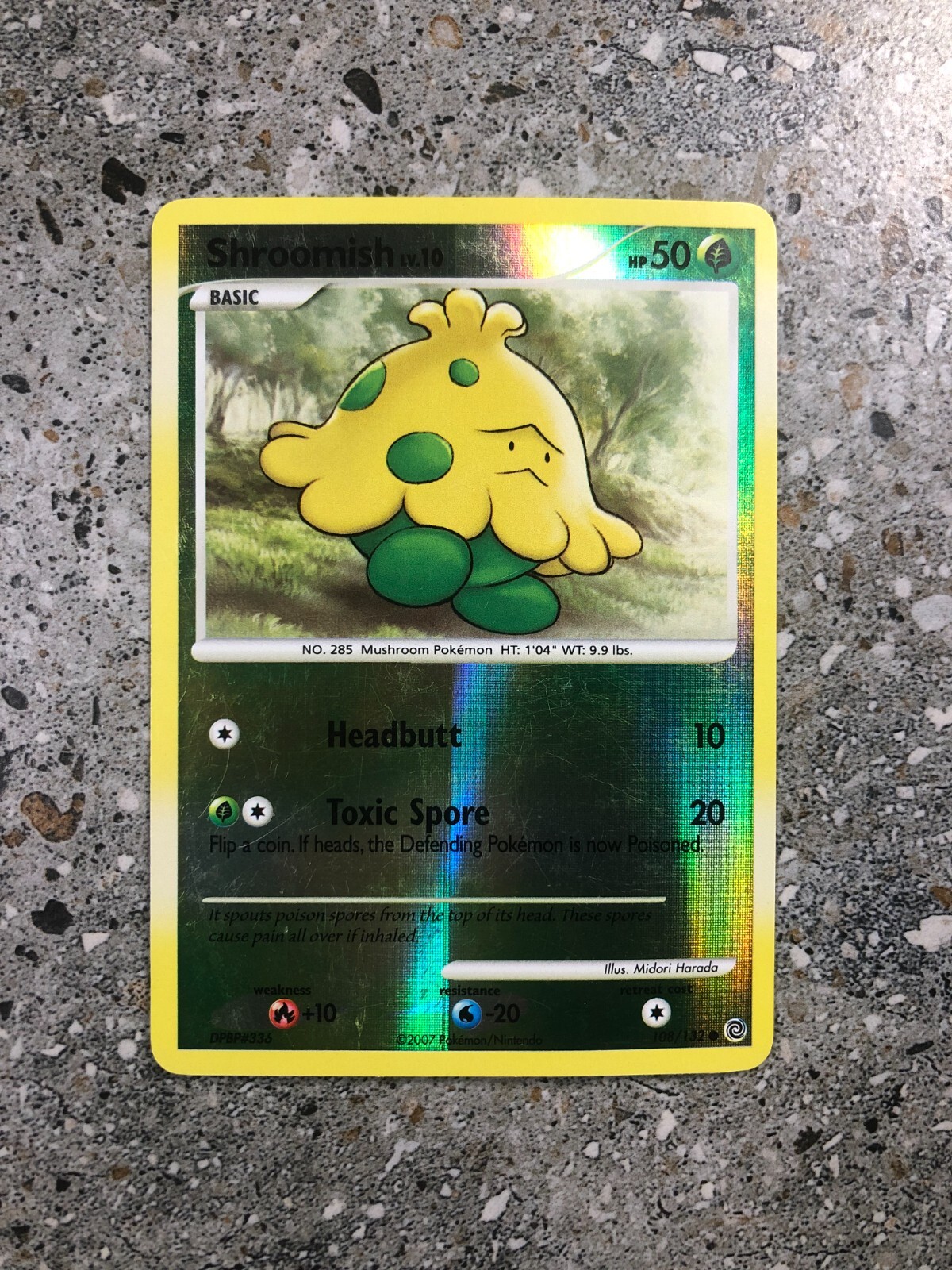 Pokemon TCG Cards Shroomish 108/132 Secret Wonders Reverse Holo LP